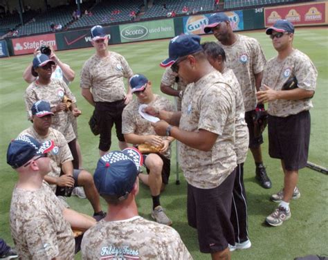 Texas Rangers Treat Wounded Warriors To Home Plate Dream Come True