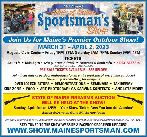 State Of Maine Sportsmans Show — Augusta Civic Center