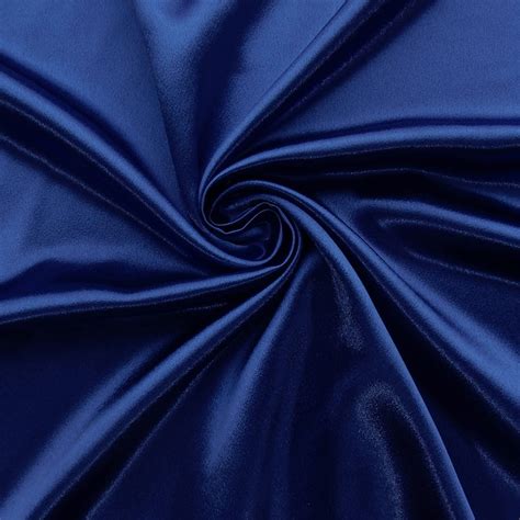 Crepe Back Satin Fabric Royal Blue By The Yard