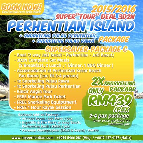 In southern malaysia in the state of johor lies a beautiful, undeveloped island. Pakej Percutian Murah Pulau Perhentian - Hafiz Rahman