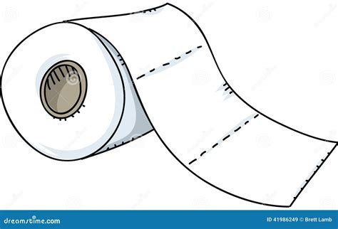 Toilet Paper Roll Stock Illustration Image 41986249