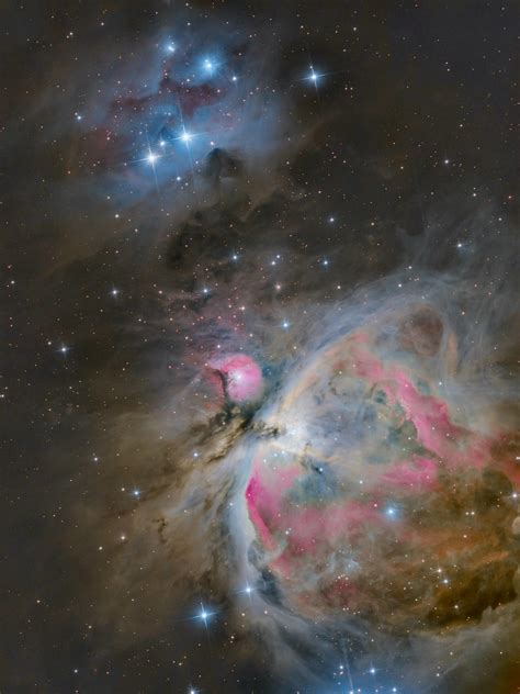 The Great Orion Nebula M42 And The Running Man Ngc 1975 From My