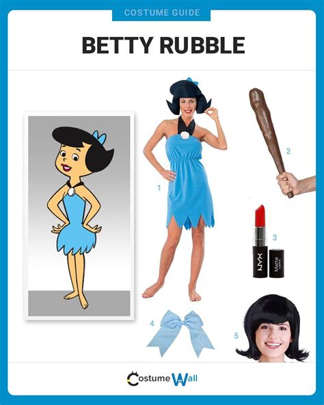 Dress Like Wilma Flintstones Best Friend Betty Rubble As Seen On Popular 60s Cartoon The
