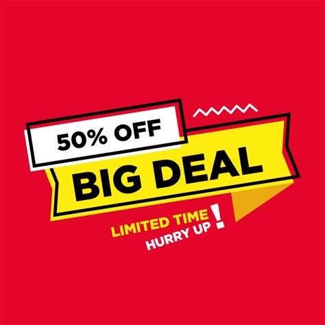 Special Deal Vector Png Images Big Deal Template Design Special Offer