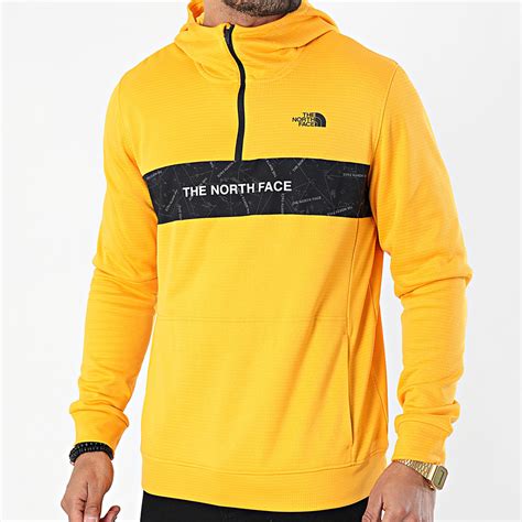 When you've got tough goals in need of tougher gear and everyday wear just isn't good enough, turn to the north face. The North Face - Sweat Col Zippé Capuche A4M9X Jaune ...
