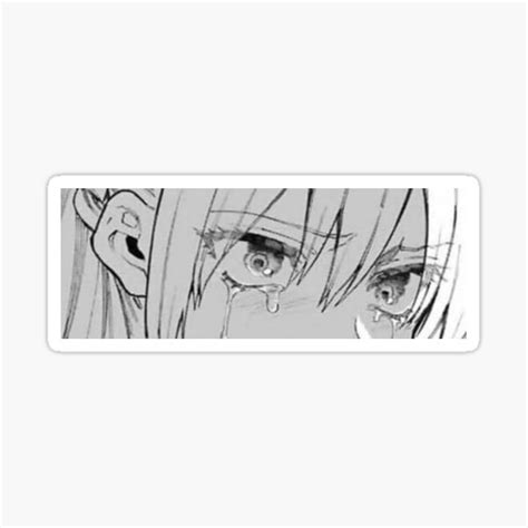 Anime Teary Eyes Sticker For Sale By Zygomaki Redbubble