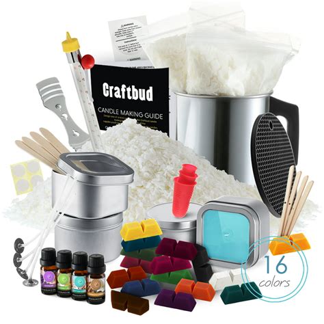 Craftbud Complete Diy Candle Making Kit Supplies For Adults And Kids