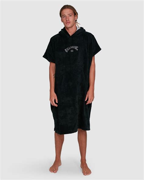 Billabong Wetsuit Hooded 100 Cotton Towel Towel Black Underground Surf