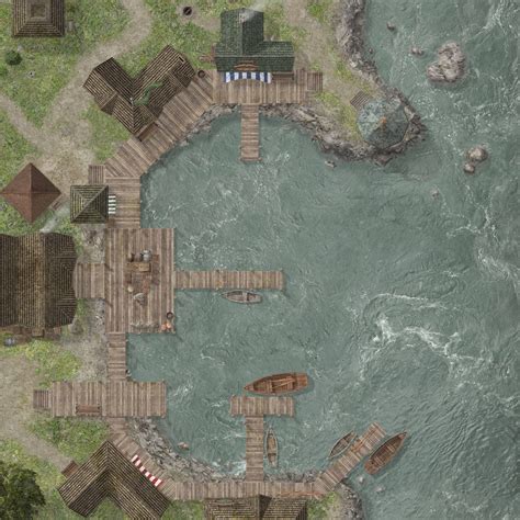Dnd Docks Battle Map