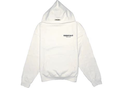 Fear Of God Essentials Photo Pullover Hoodie Fw19 White Fw19