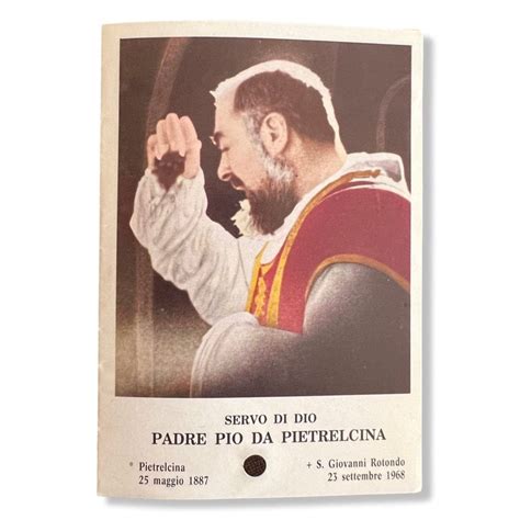 Padre Pio Holy Card St Pio Vintage Prayer Card Catholically