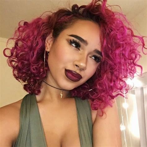 Pinterest Sweetness Curly Hair Styles Hair Styles Pink Hair