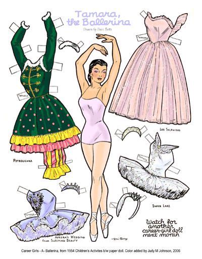 free printable ballerina paper dolls get what you need for free