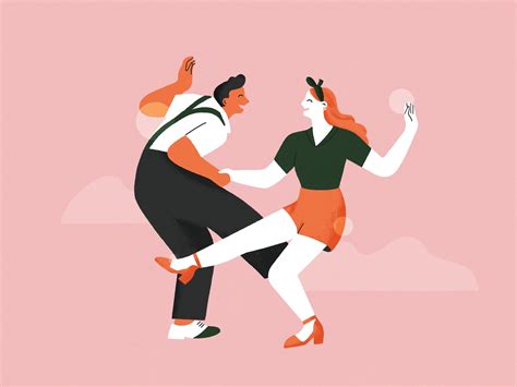 Swing Dancers By Radostina Georgieva On Dribbble