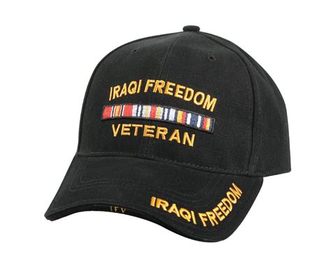 Deluxe Low Profile Military Insignia Caps Veteran Of Wars Hats Be