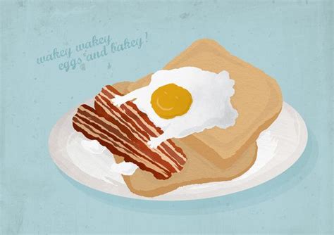 Wakey Wakey Eggs And Bakey Art Prints Eggs Food