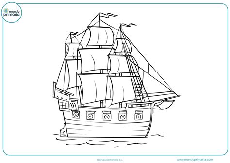 Dibujos De Barcos Para Colorear 【pirata Veleros】