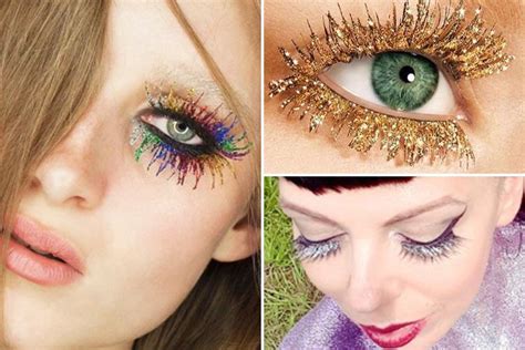 Glitter Lashes Are The Latest Festive Make Up Trend And Theyre A Darn