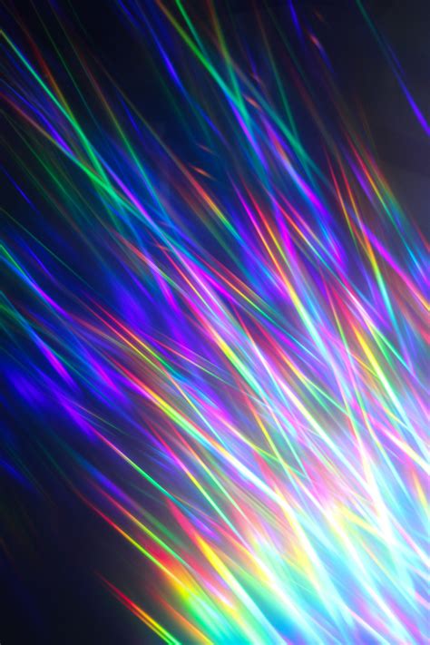 Rainbow Lights Creative Colourful Photograph Photographic Print By