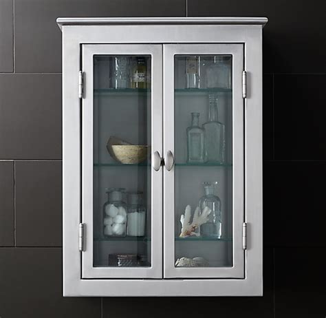 Shop target for decorative home hardware. 1930s Laboratory Stainless Steel Wall Mount Cabinet