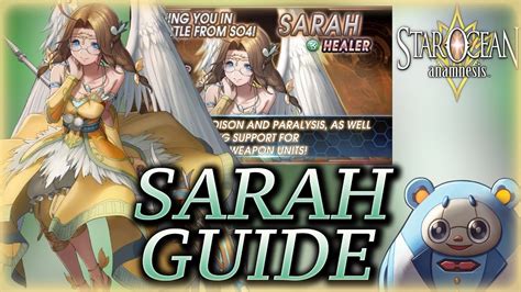 Hello all, welcome to the star ocean anamnesis tips and tricks guide. Character Guide: How To Use Sarah! - Star Ocean: Anamnesis - YouTube