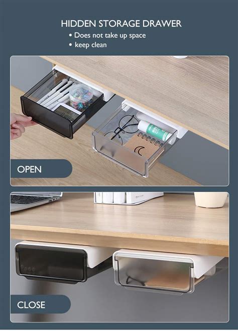 Buy Cozywell Under Desk Drawer Attachable Under Desk Storage Hidden
