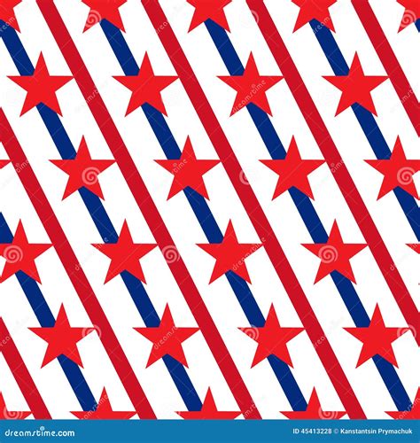 american stars and stripes seamless pattern vector stock vector illustration of modern blue