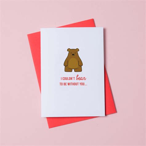 bear love anniversary card miss shelly designs