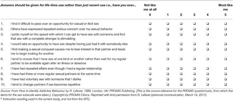 Frontiers The Development And Validation Of The Bergenyale Sex