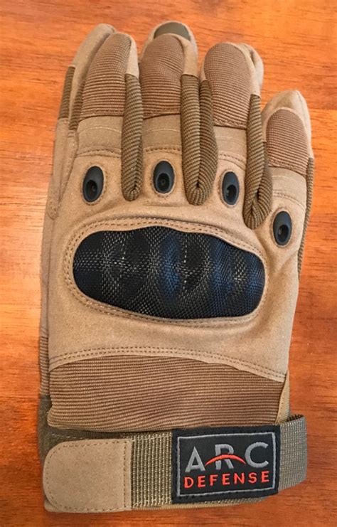 Tactical Shooting Gloves Tan Arc Defense Gear
