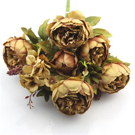 Buy Dropship Products Of 1 Bouquet 10 Heads Vintage Artificial Peony