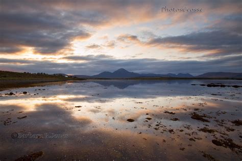 Seascapes Scotland Ashaig Cuillin Sunset Reflection Lower