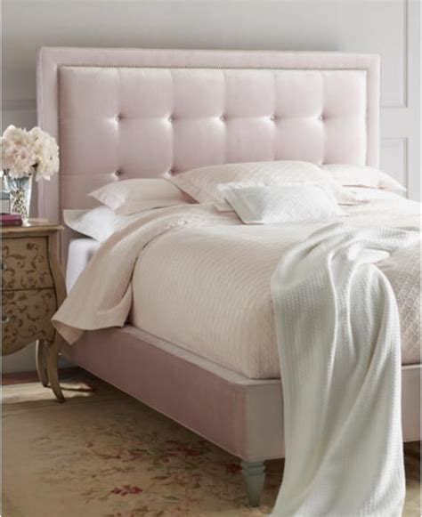 Light Pink Tufted Headboard Furniture Bedroom Furniture