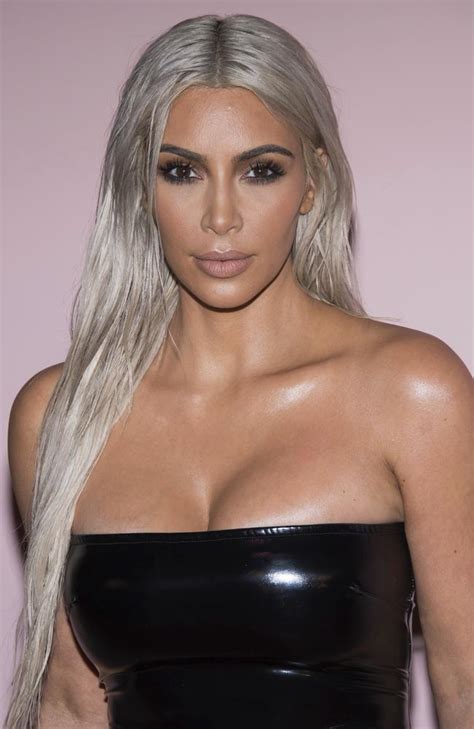 Kim Kardashian Wears Latex Dress In New York