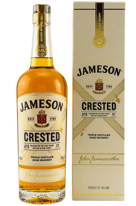 John Jameson Crested Irish Whiskey Triple Distilled Irland Whisky