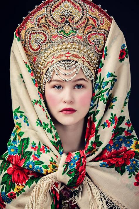 Russian Kokoshnik Made To Order Etsy Russian Traditional Dress Russian Clothing Russian