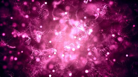 Loopable Background With Beautiful Pink Abstract Particles 4k Motion