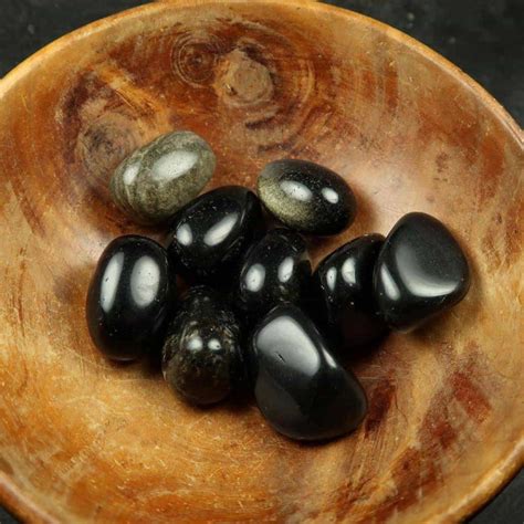 Gold Sheen Obsidian Tumblestones Buy Tumbled Obsidian Pieces Uk