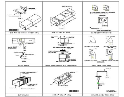 Autocad 2d Dwg Drawing Of The Duct Section Details Are Given Download