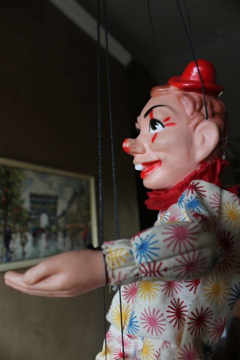 Hazelles Clown Marionette 12 Inch Puppet Single Hand Etsy