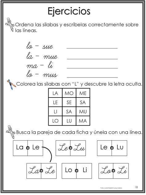 Ejercicios De Lecto Escritura Para Preescolar Y Primaria Imagenes Educativas