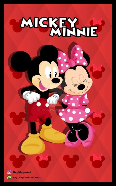 Mickey And Minnie Poster Commission By Hey Maya Mickey Mouse Art