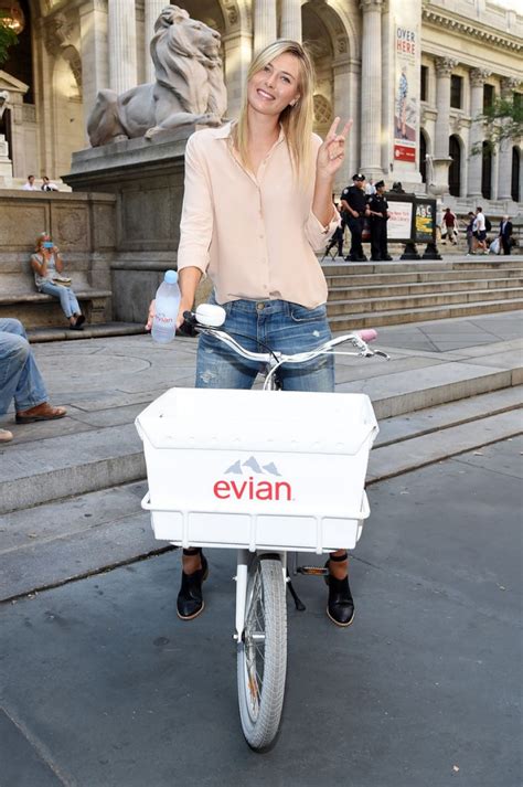 Maria Sharapova Serves Up Evian Bottle Service In New York Hawtcelebs