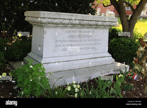 The Final Resting Place Of President James Buchanan Burial Site Stock