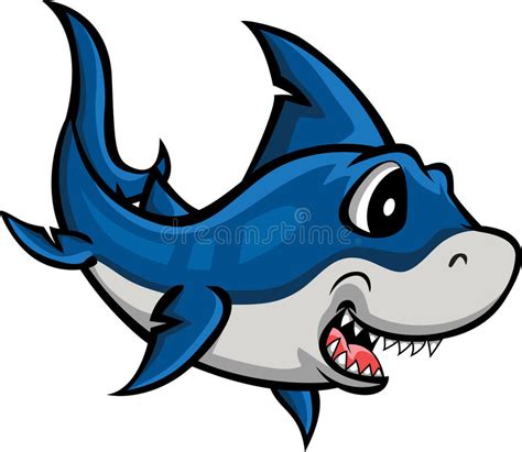Shark Cartoon For You Design Stock Illustration Illustration Of Cute