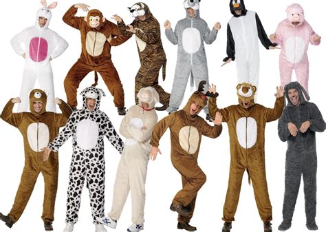 Adult Wild Animals Fancy Dress Party Animal Onesie Romber Suit Ebay