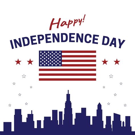 Premium Vector Happy Independence Day United States Of America Usa