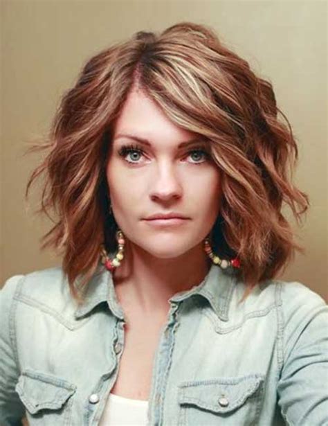 Center parted wavy long haircuts. 10 New Short Thick Wavy Hairstyles