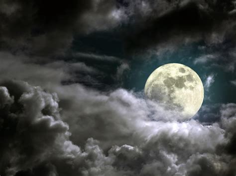 Full Moon Night Sky Moonlight Hd Desktop Wallpaper Widescreen High