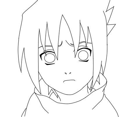 Free printable sasuke uchiha drawing for kids that you can print out and color. Cute Little Sasuke_lineart by carapau on DeviantArt